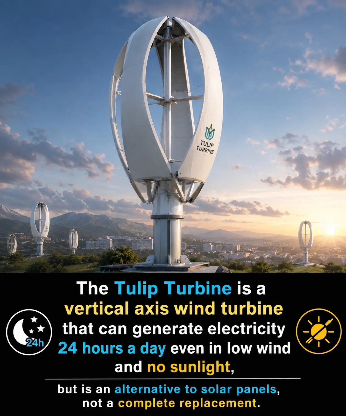 The Tulip Turbine: Vertical Wind Power for All Conditions
