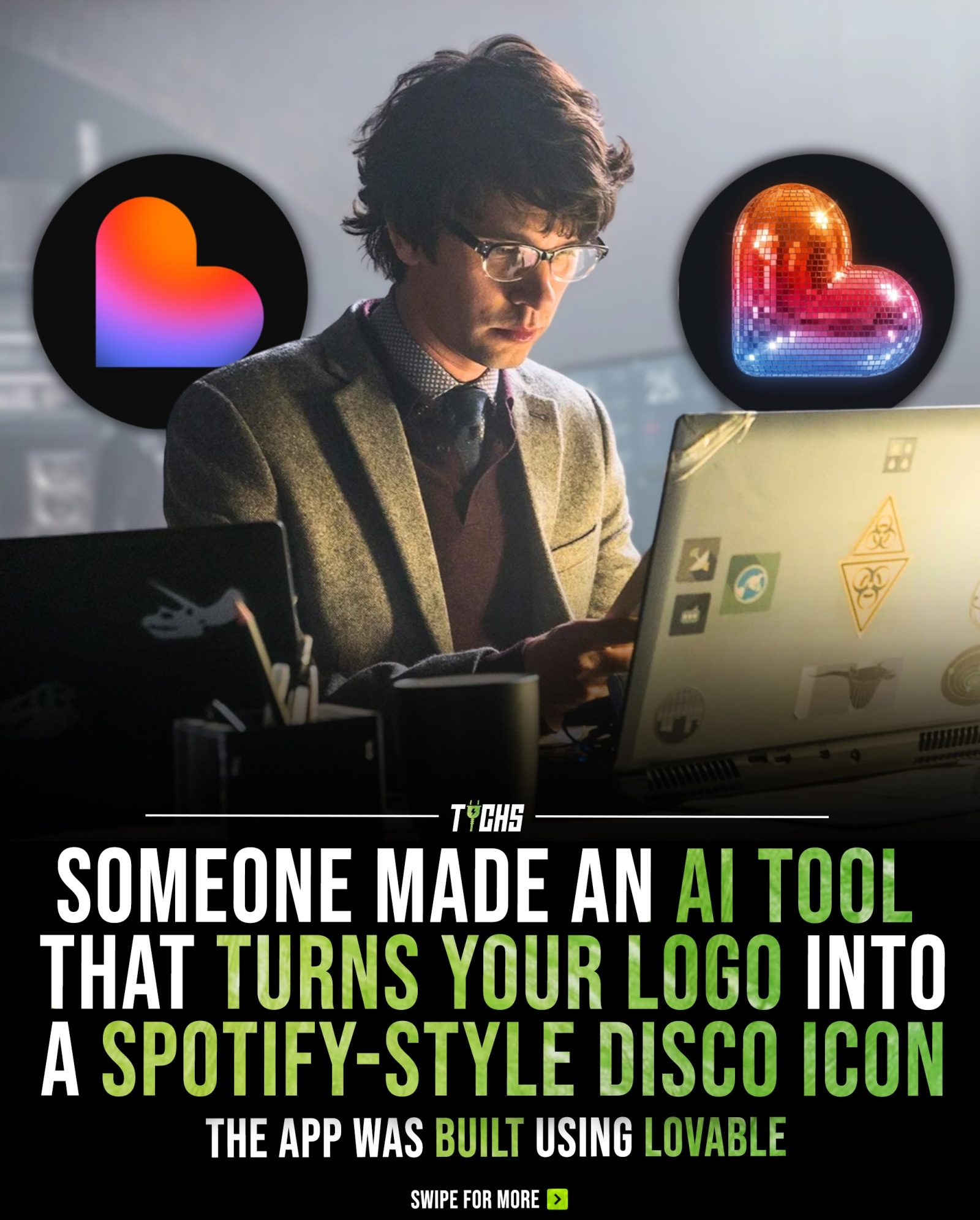 Create Shimmering Icons: Turn Logos into Disco Balls with Lovable