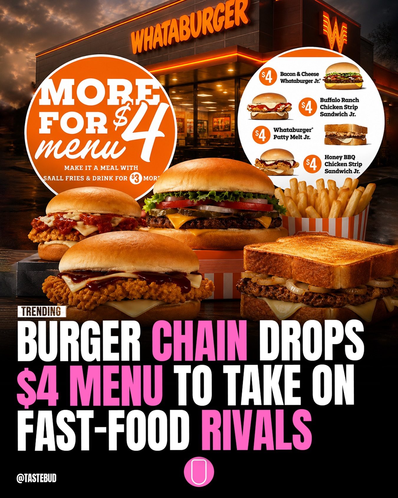 Whataburger $4 Menu: New Affordable Fast Food Options