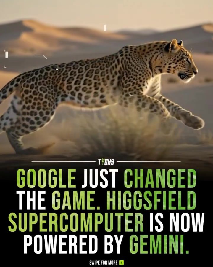 Cheetah Speed Stats Revealed by Google's Higgsfield Supercomputer