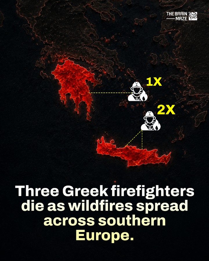 Wildfires Devastate Southern Europe: Three Greek Firefighters Killed