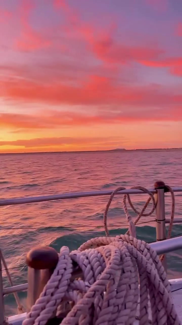 Sunset Over Ocean in Puerto Peñasco, Mexico