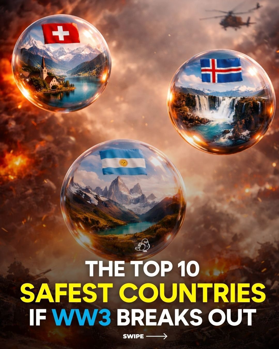 Top 10 Safest Countries in a World War 3 Scenario