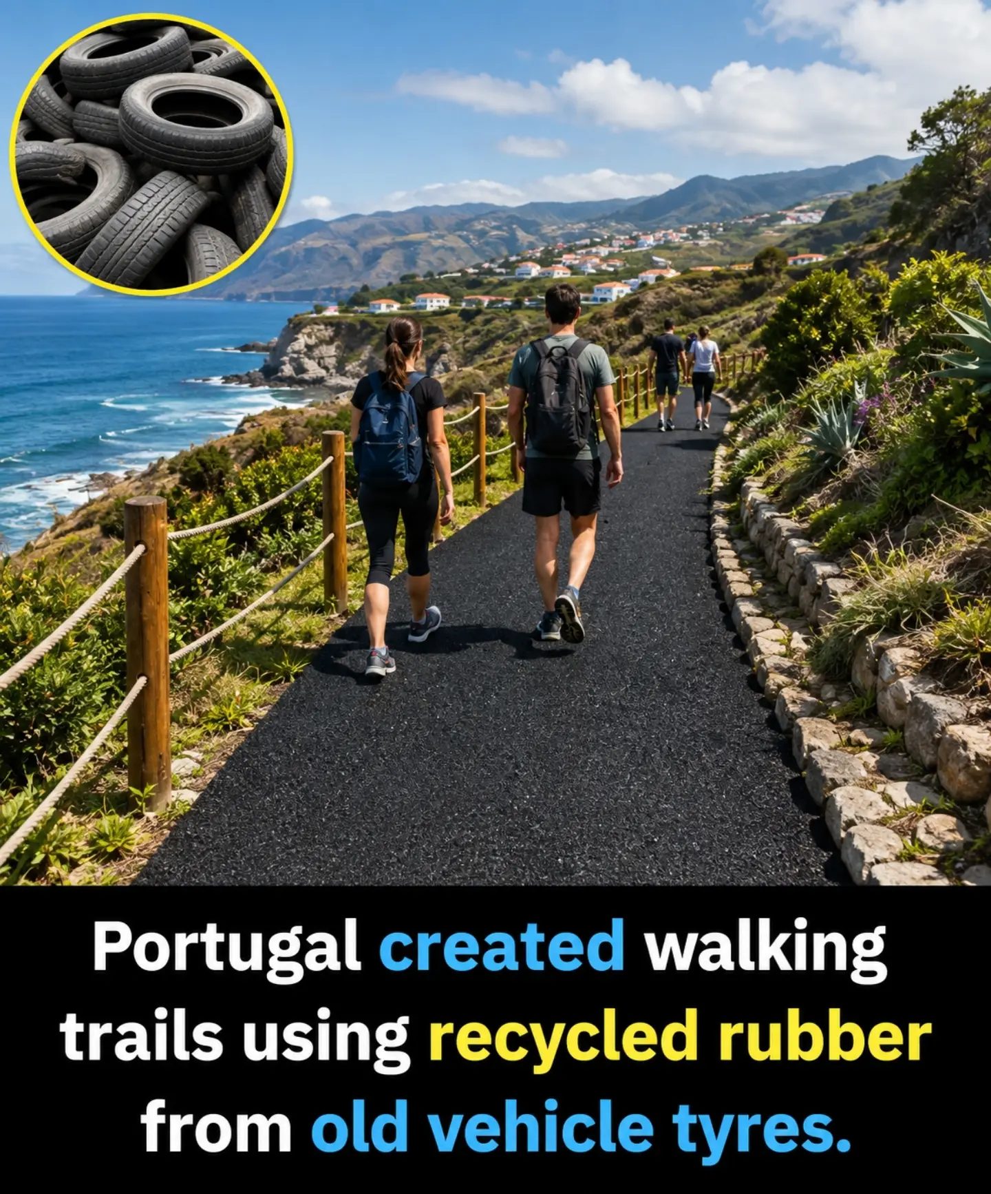 Portugal's Eco-Friendly Rubber Walking Trails