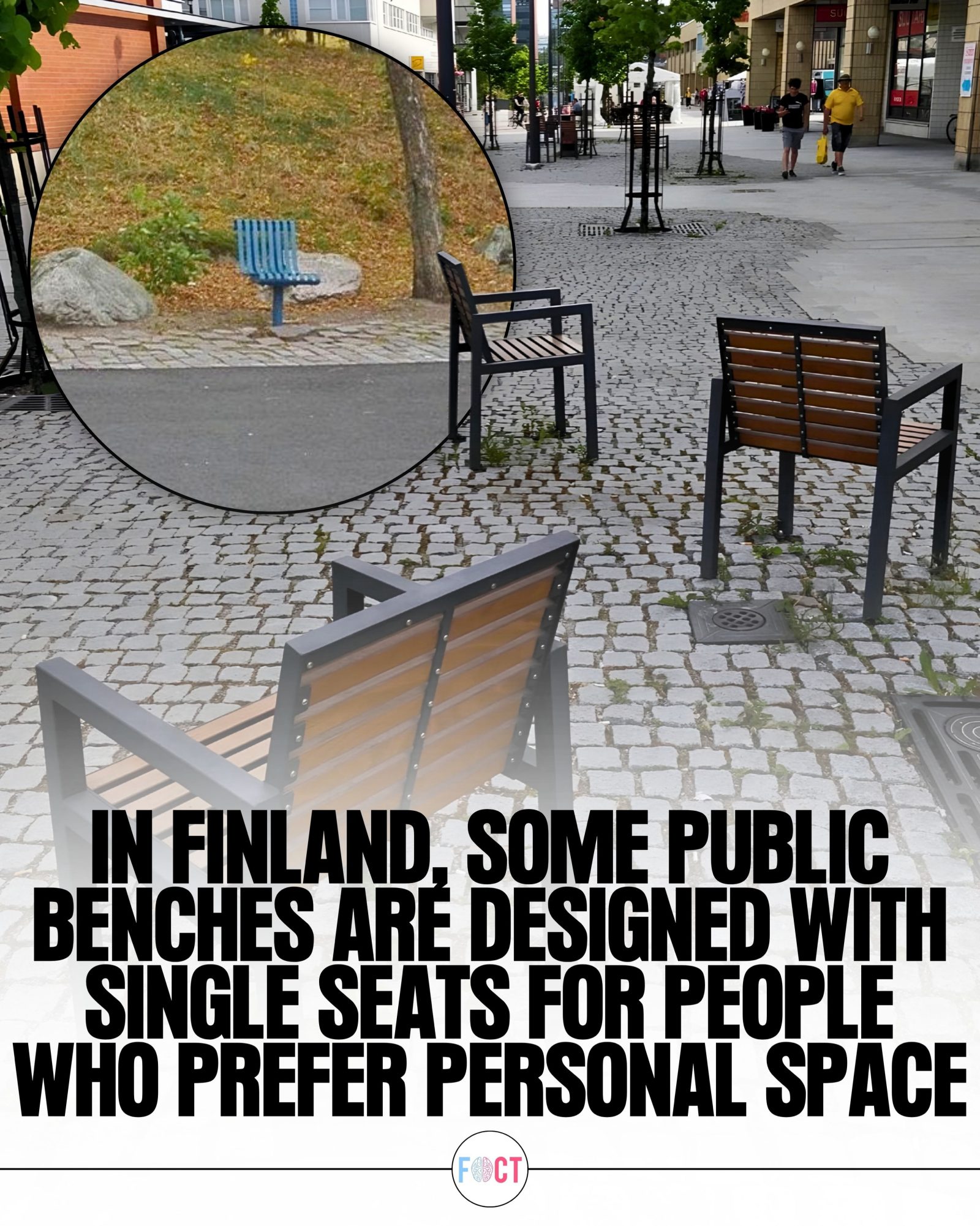 Finland's Unique Public Bench Design