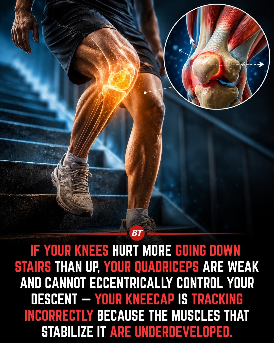 Knee Pain Descending Stairs: Quadriceps Role