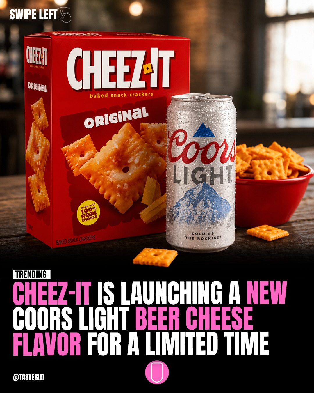 Cheez-It Unveils New Beer Cheese Crackers with Coors Light