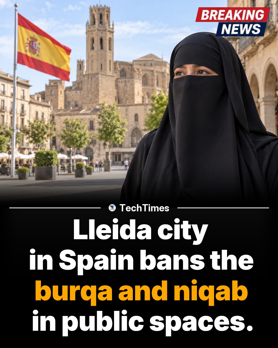 Lleida Spain Bans Burqa and Niqab in Public