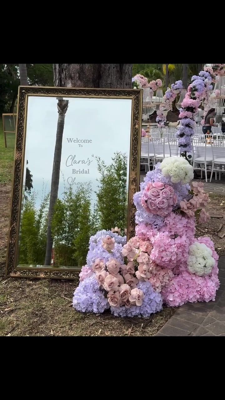Elegant Bridal Shower Floral Decorations