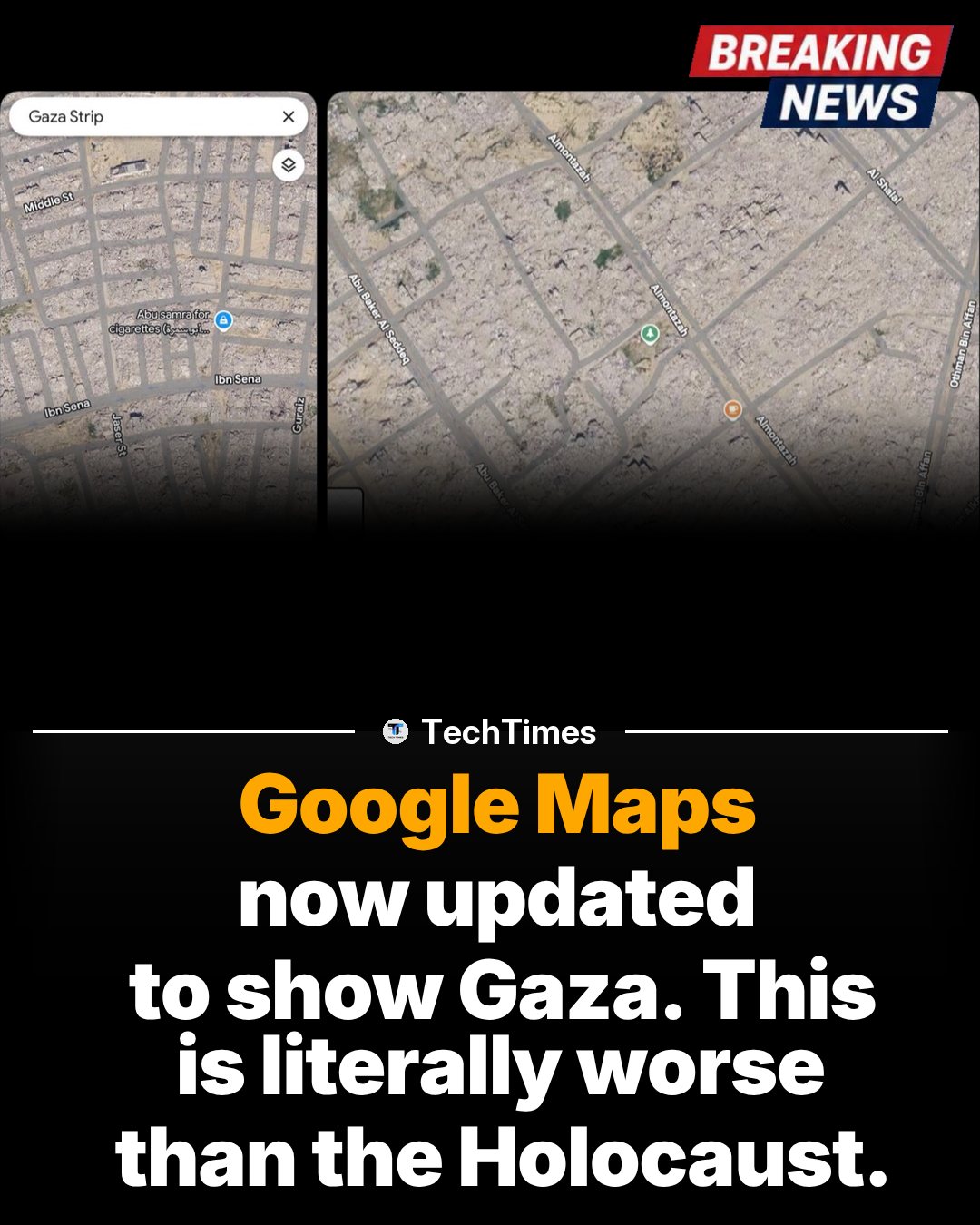 Google Maps Now Shows Gaza Strip
