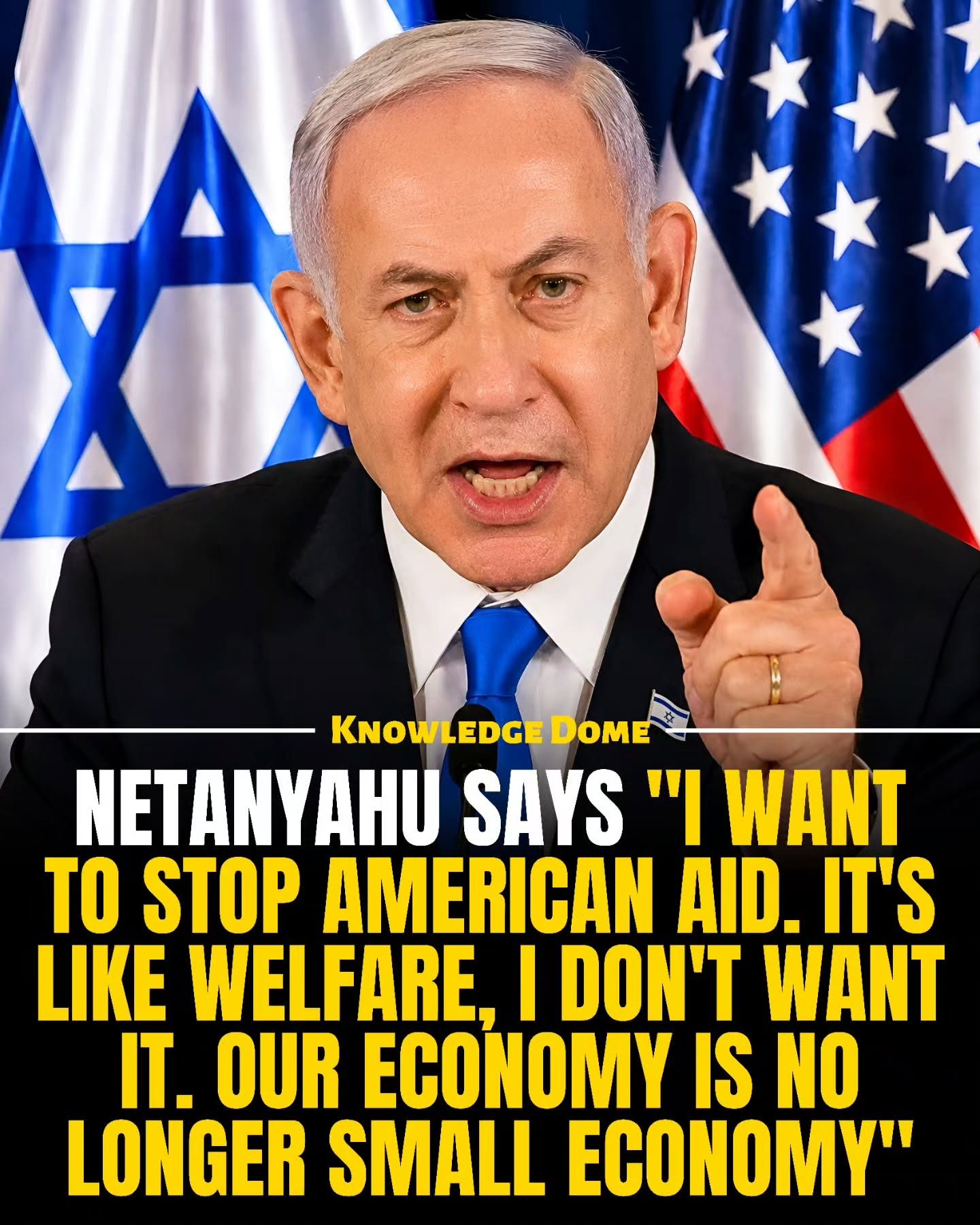 Netanyahu Plans Gradual End to US Aid for Israel