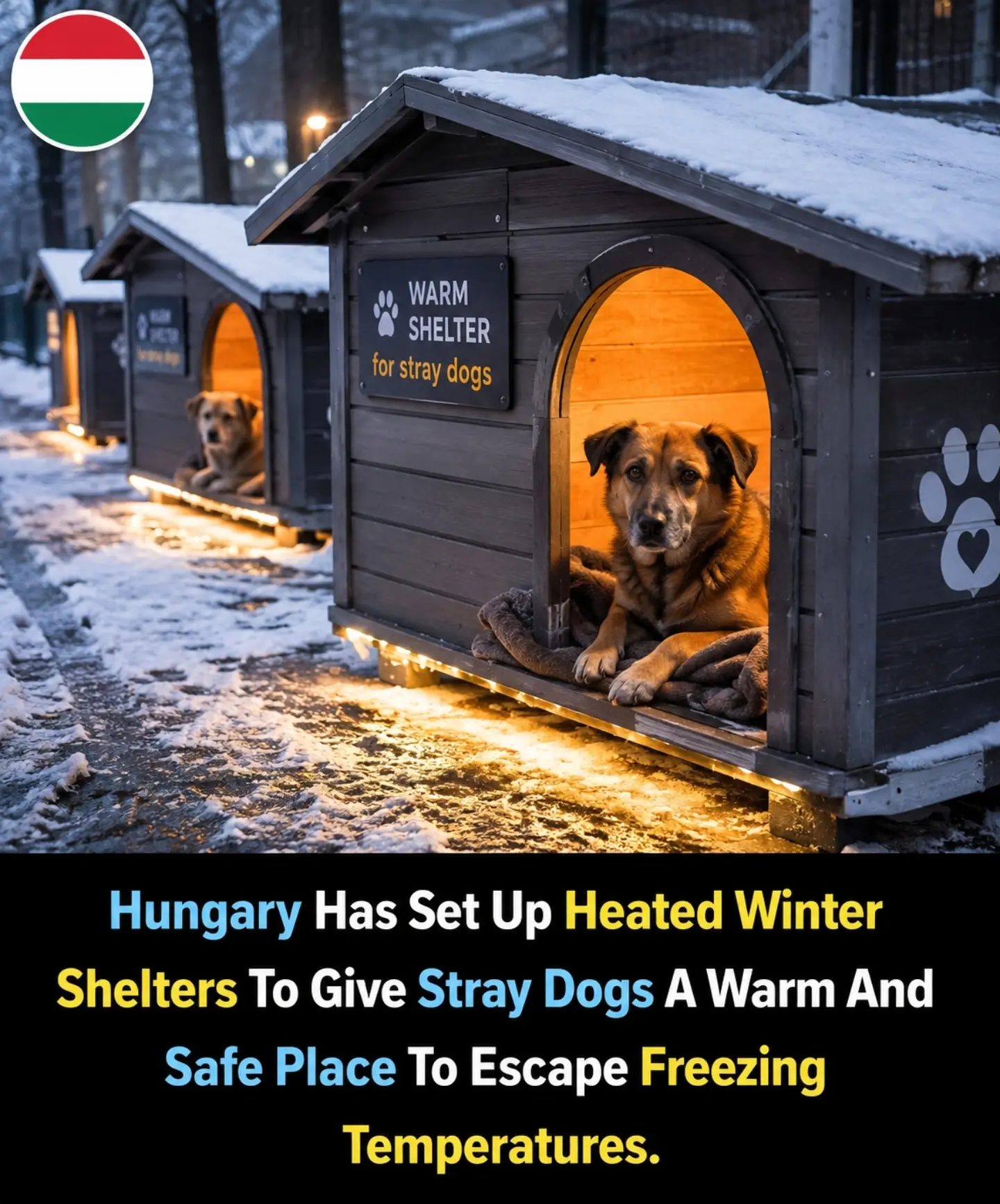 Hungary's Heated Shelters Protect Stray Dogs from Winter