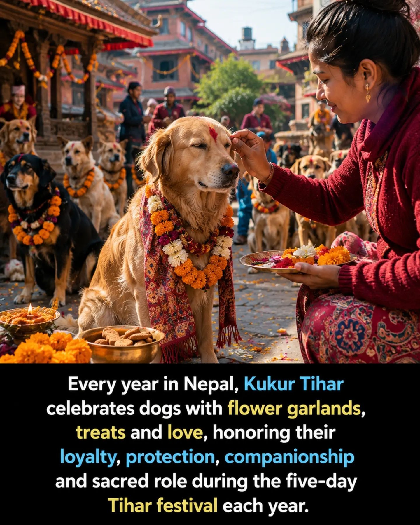 Honoring Loyal Canines: The Significance of Kukur Tihar in Nepal