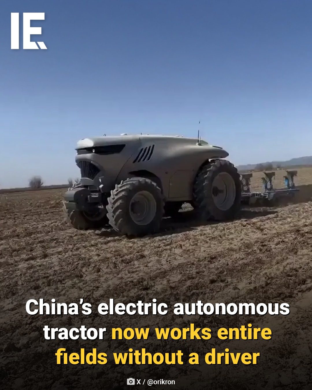 Orikron's Honghu T70: Autonomous Tractors Transforming Chinese Farming