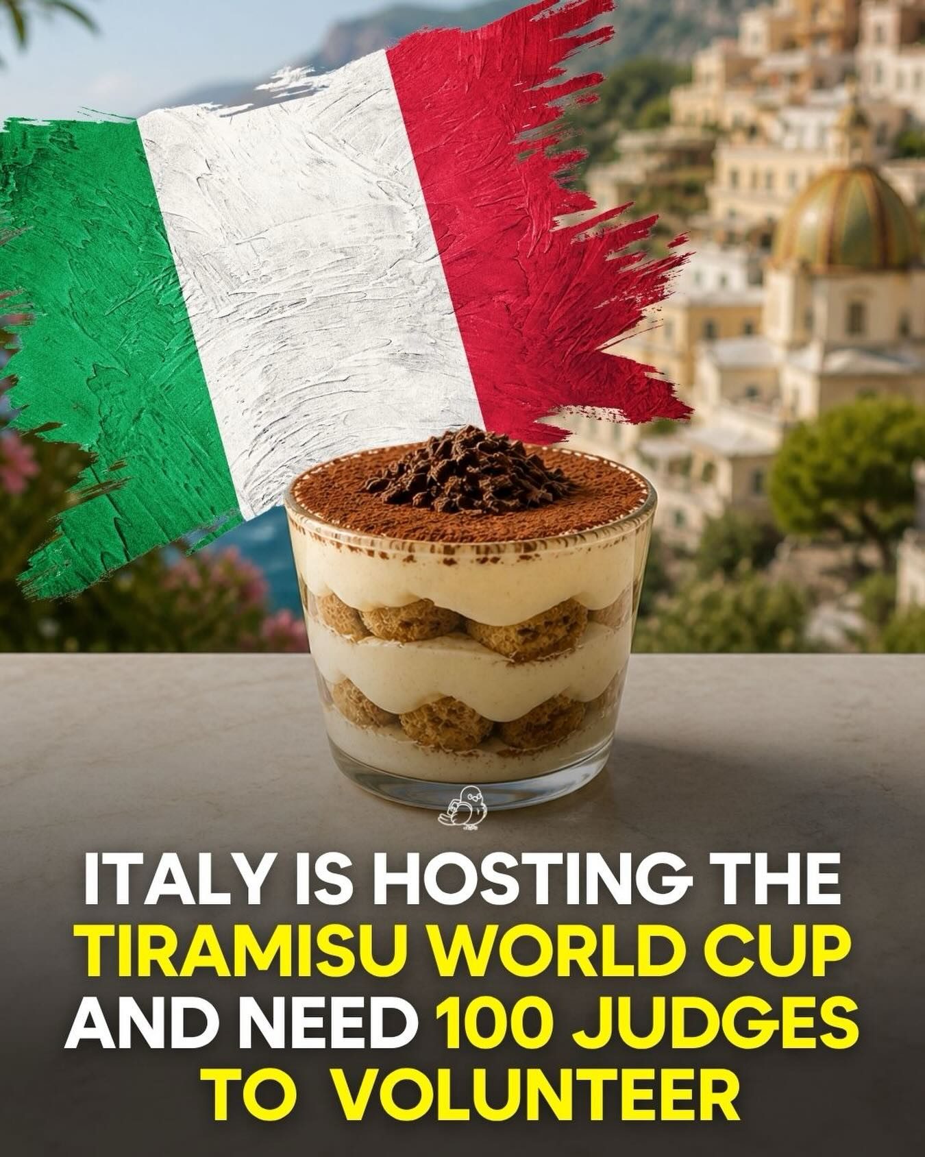 Volunteer to Judge the Tiramisu World Cup in Italy
