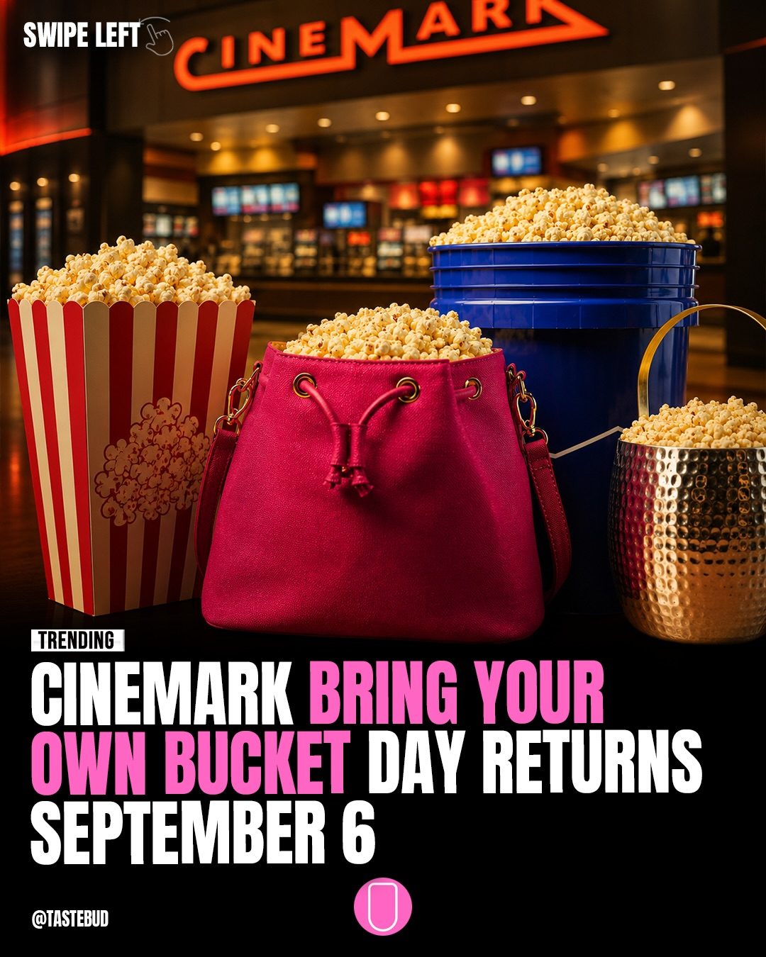 Cinemark Bring Your Own Bucket Day September 6