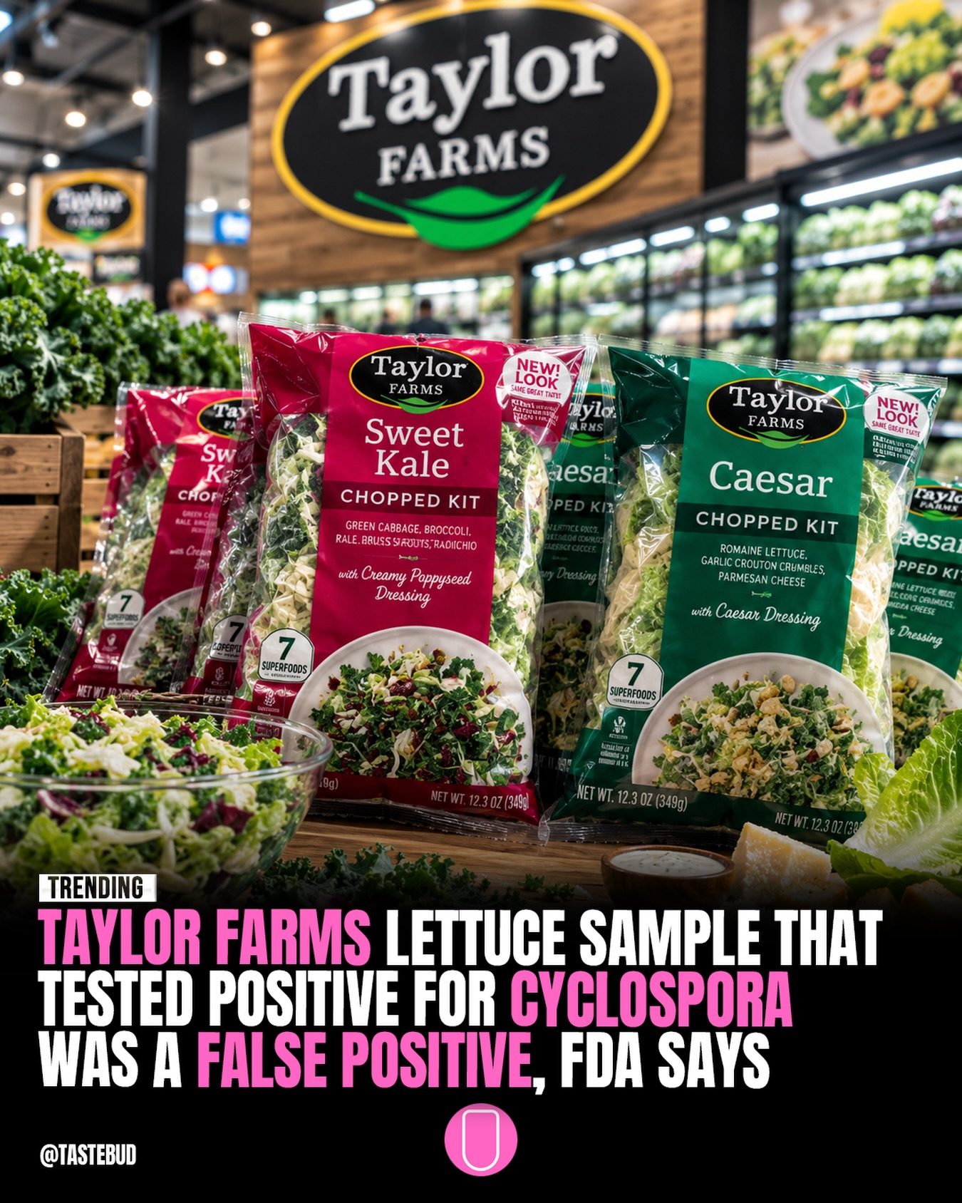 Taylor Farms Recall: Cyclospora False Positive Cleared