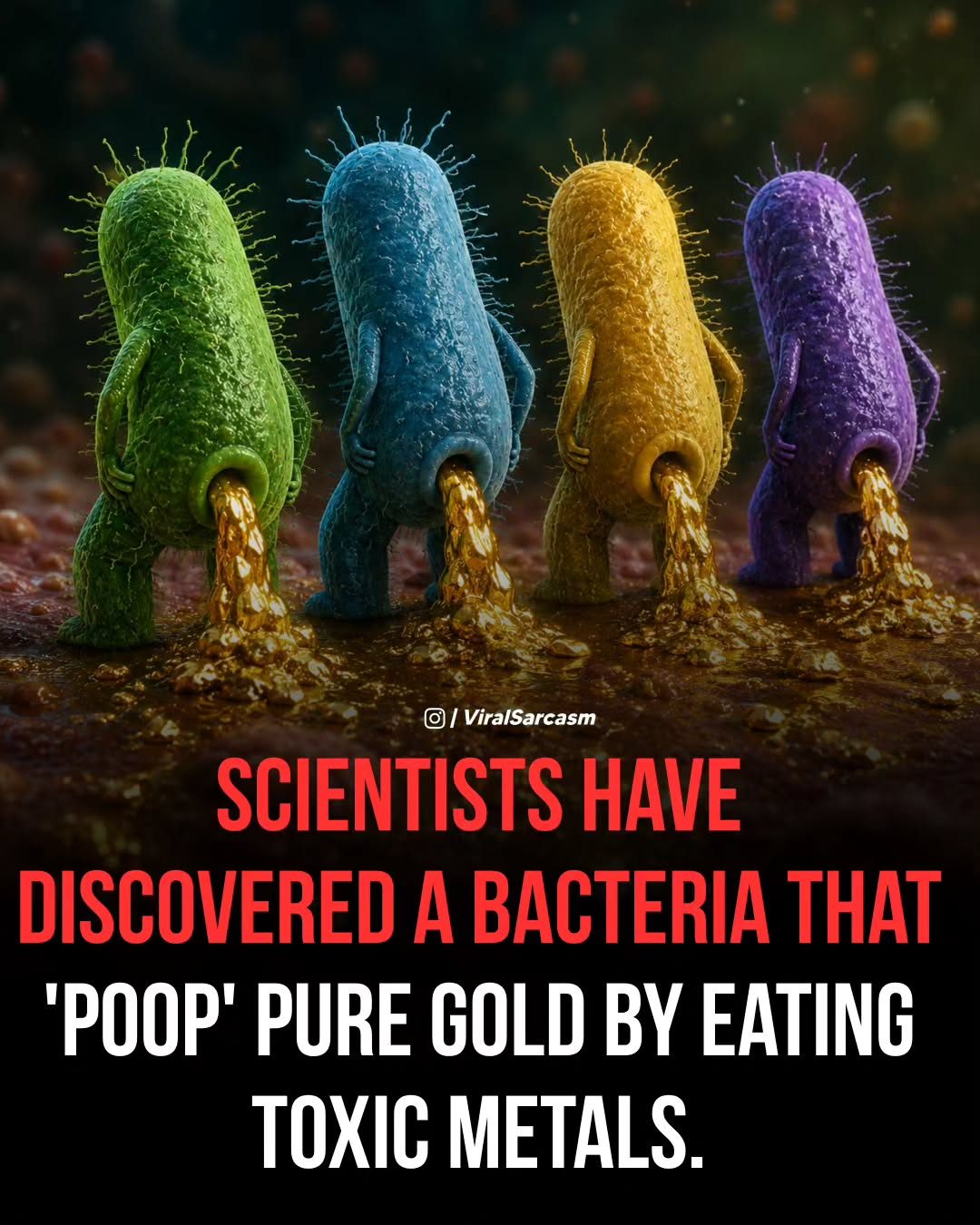 Bacteria That Turn Toxic Metals into Gold