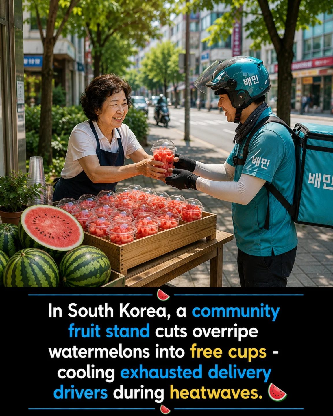 Watermelon Rescue: Community Effort Keeps Drivers Cool