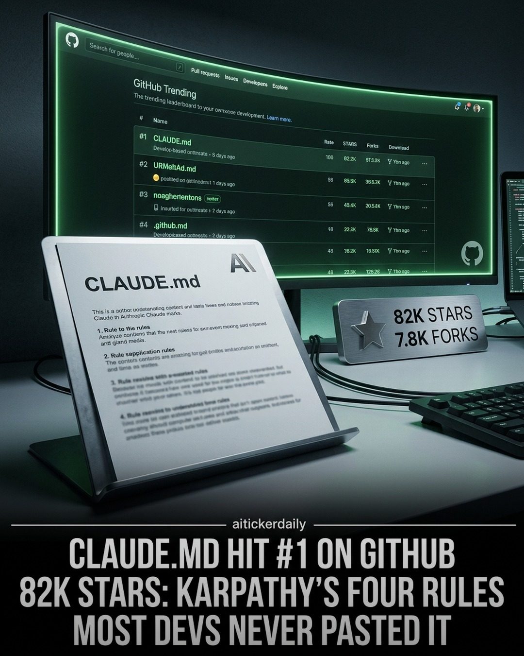 Claude.md: Dominating GitHub with 82K Stars & Karpathy's Rules
