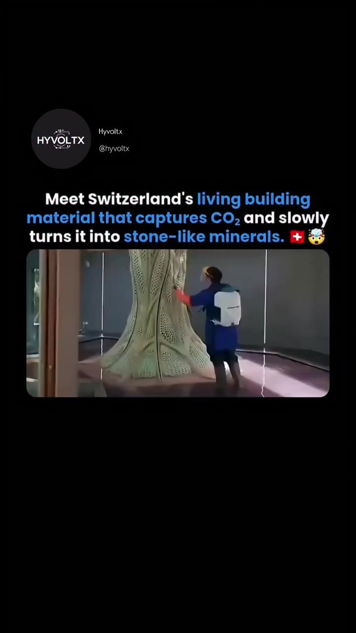 Swiss Scientists Innovate: CO2-Capturing Living Building Material