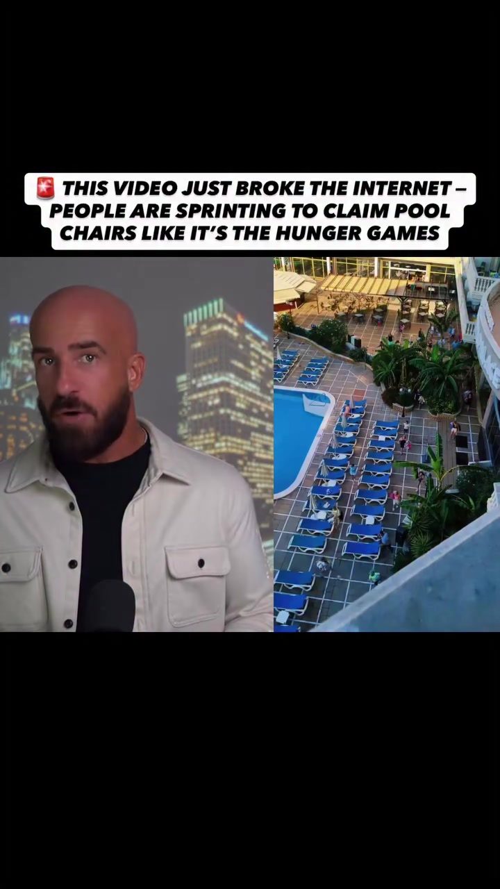 Grown Adults Sprint for Pool Chairs in Viral Resort Chaos
