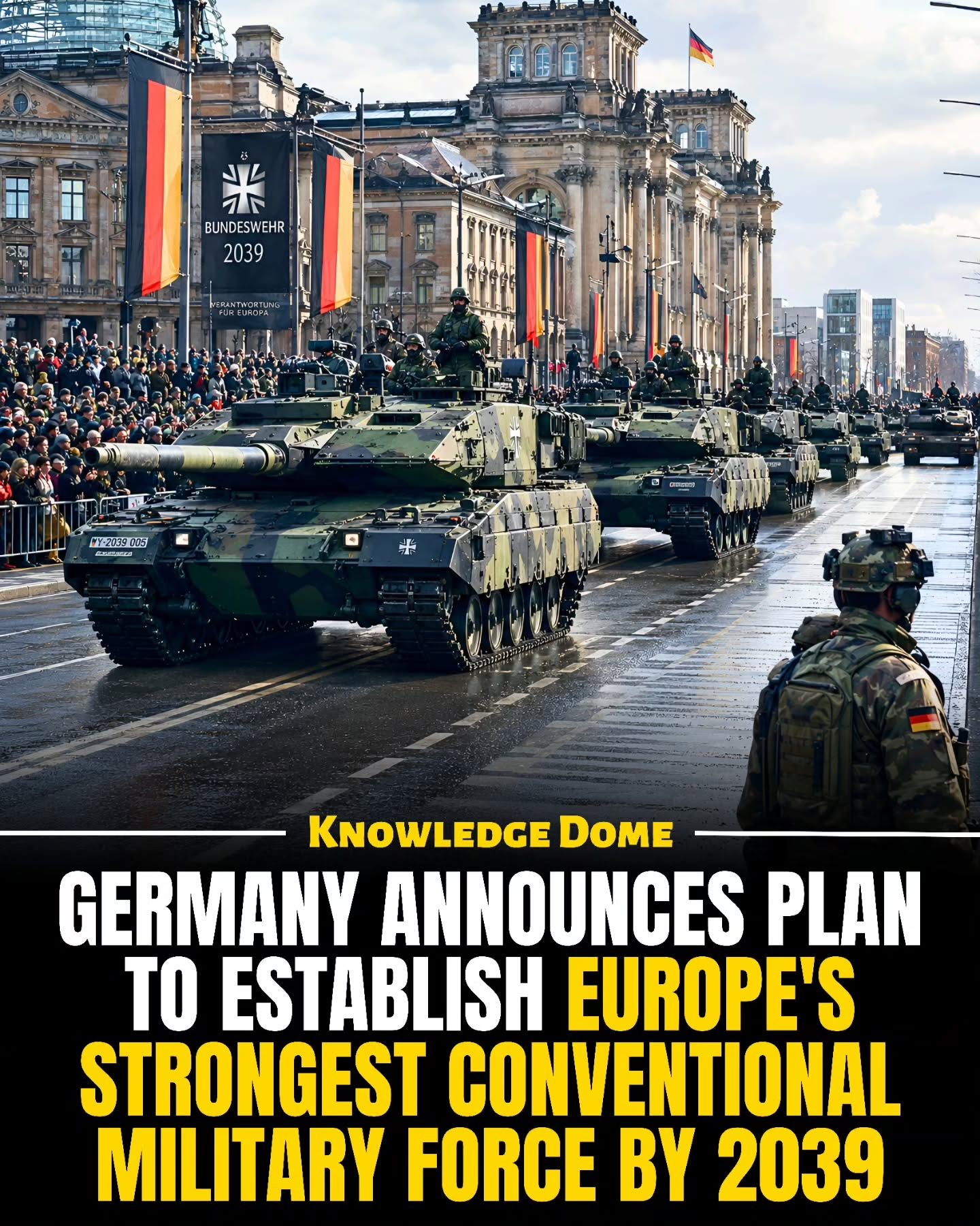 Germany's 2039 Military Plan: Strongest Force in Europe