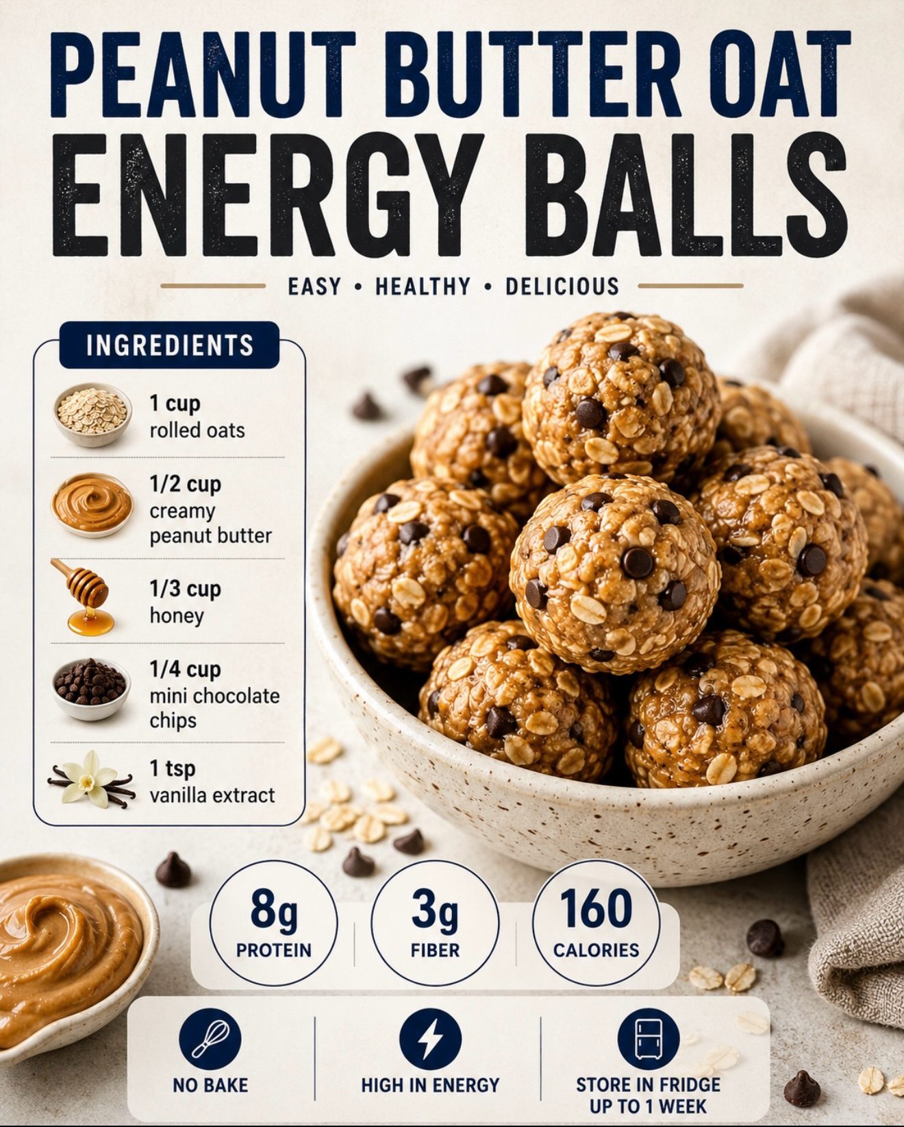 No-Bake Energy Balls: 3 Simple, Healthy Snack Recipes