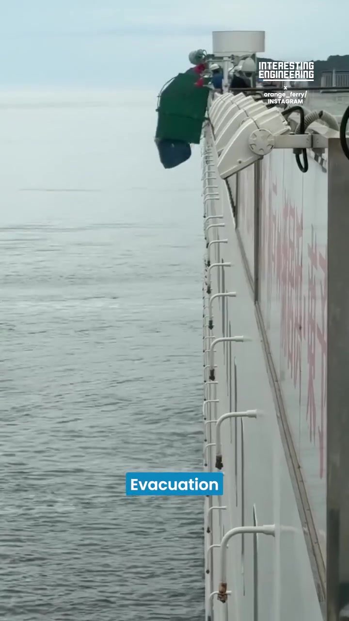 Ferry Emergency Evacuation Test: New Marine Safety System