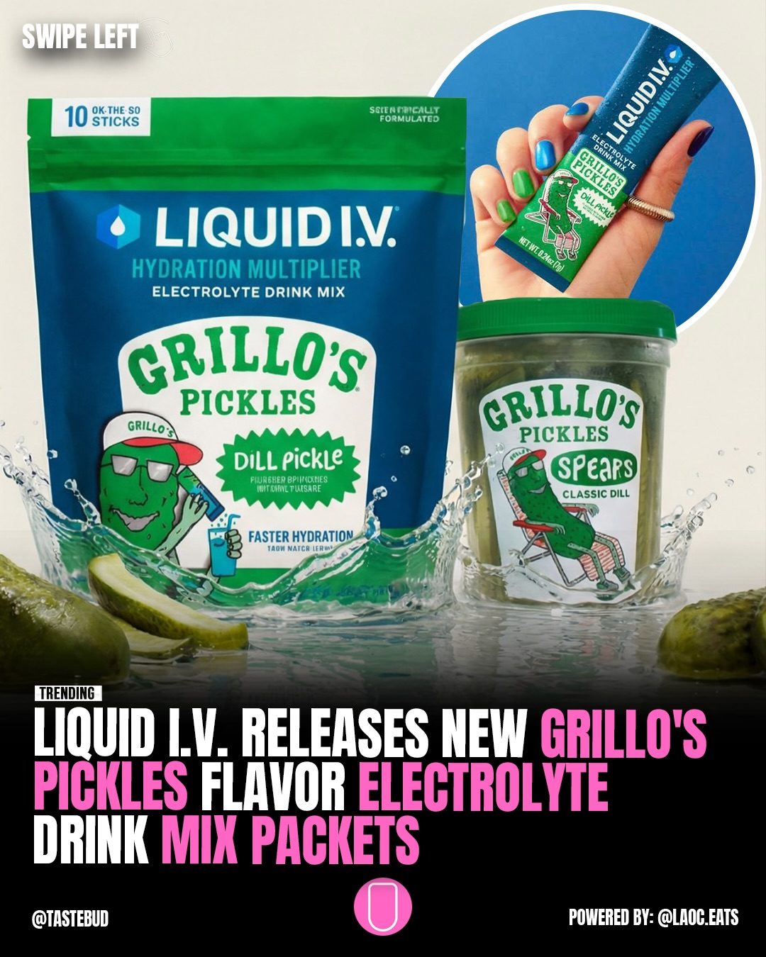 Liquid I.V. & Grillo's Pickles Launch Dill Flavor Electrolyte Mix