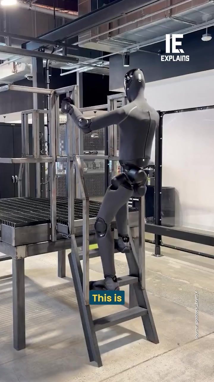 Figure AI's Humanoid Climbs Ladder Autonomously in Warehouse