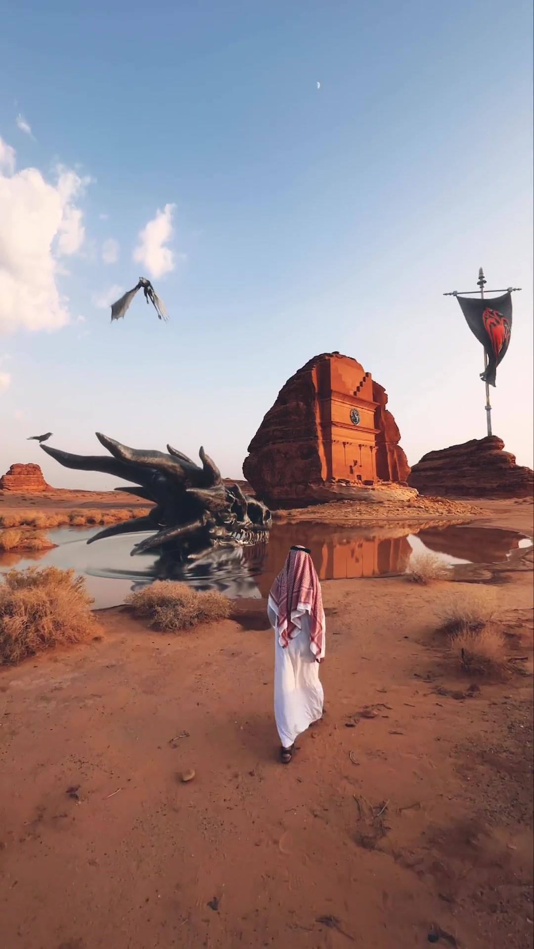 House of the Dragon Fantasy Desert Scene