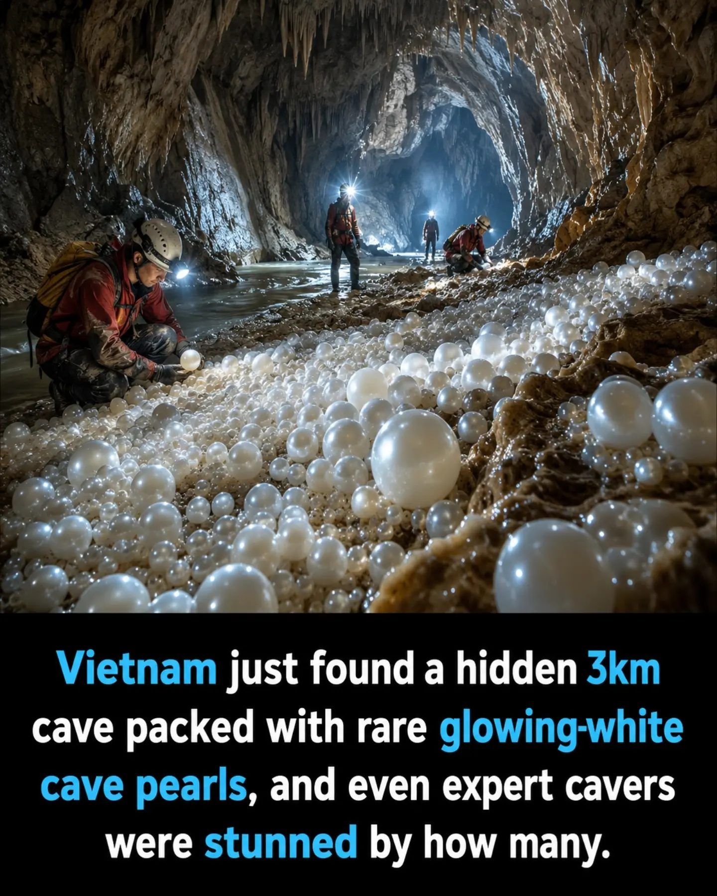 Vietnam's 3km Cave: Discover Rare Glowing Pearls