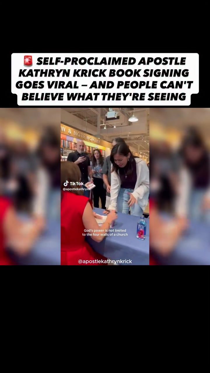 **Apostle Katherine Krick's Viral Book Signing Event**