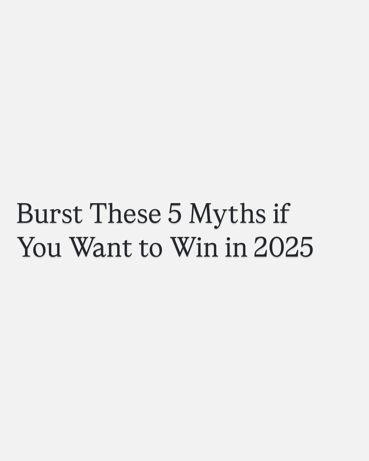 Myths vs. Reality: Top 2025 Marketing Debunks