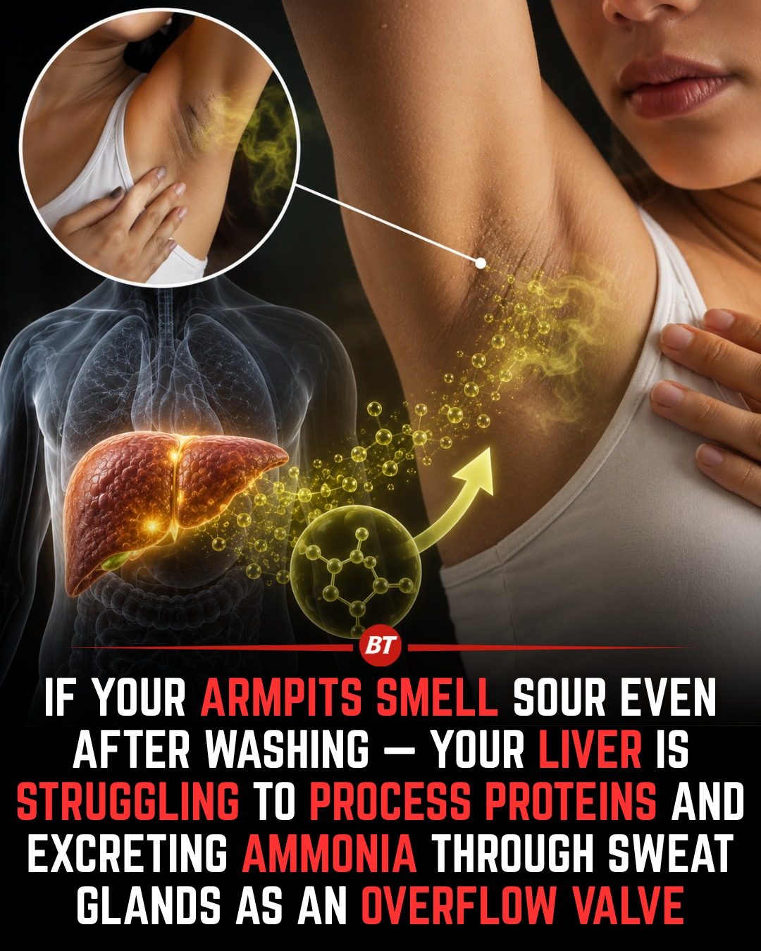Can Sour Armpits Signal Liver Issues?