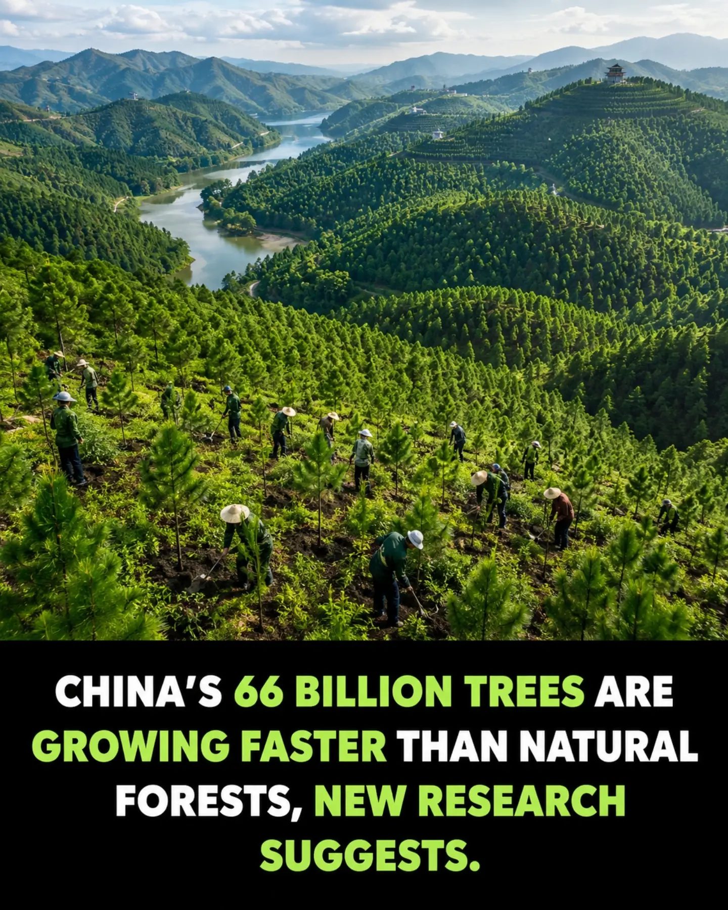 China’s Rapid Forest Growth: 66 Billion Trees and Counting