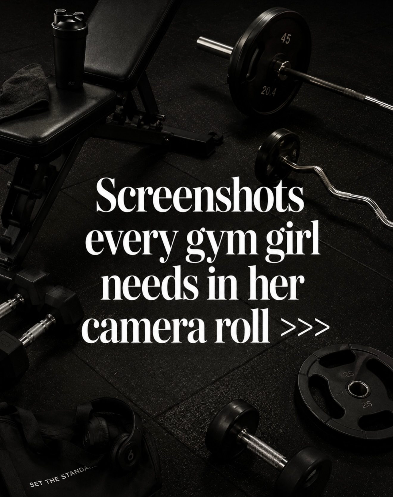 **Can Gym Girls Find the Fitness Information They Need in Their Camera Rolls?**