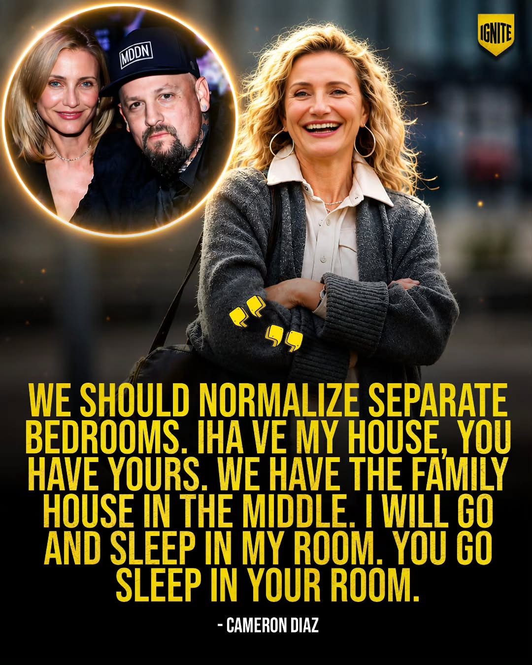 Cameron Diaz's Advocacy for Separate Bedrooms in a Family Home