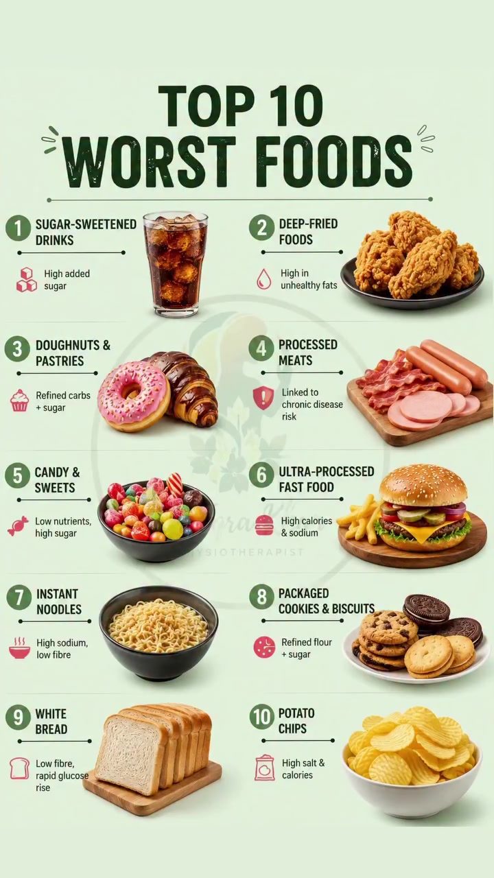 Top 10 Unhealthiest Foods to Avoid