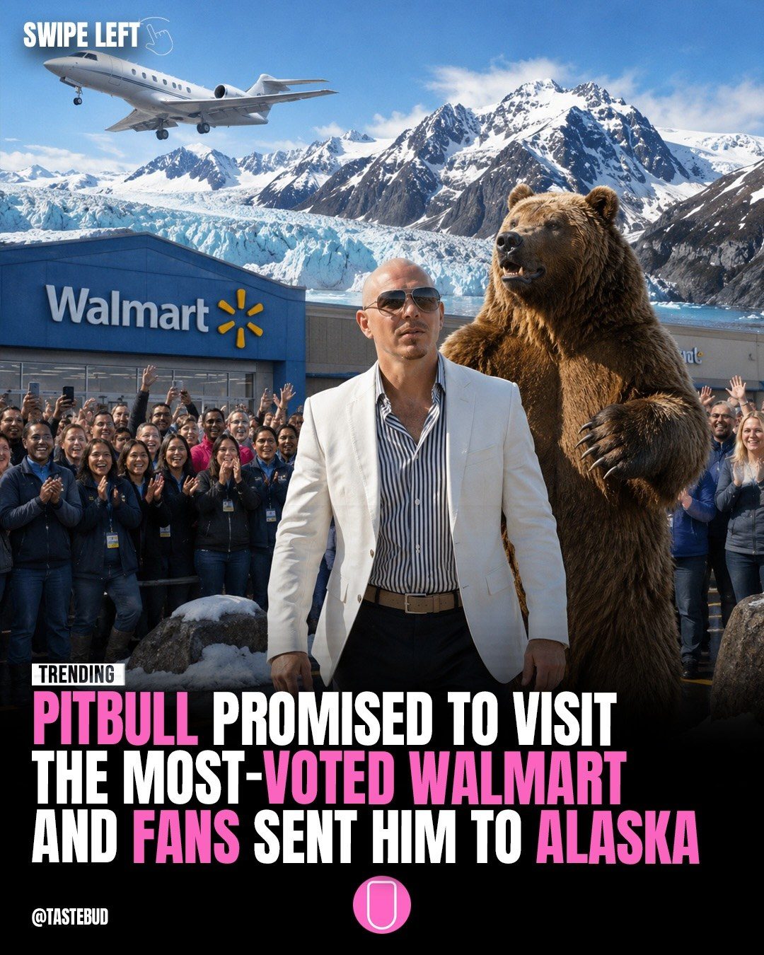 Pitbull's Hilarious Walmart Performance in Alaska