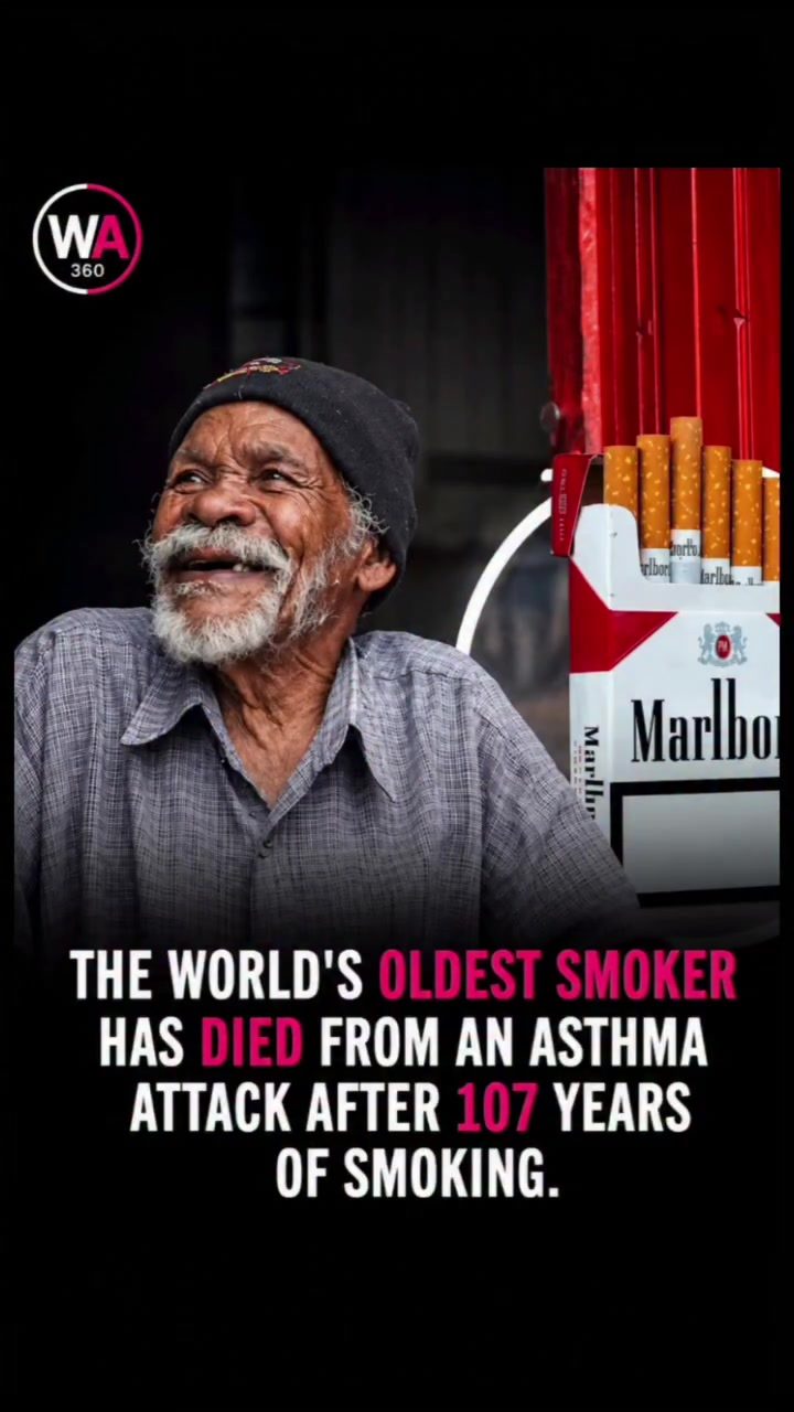 World's Oldest Smoker Dies After 107 Years, Highlighting Smoking's Dangers