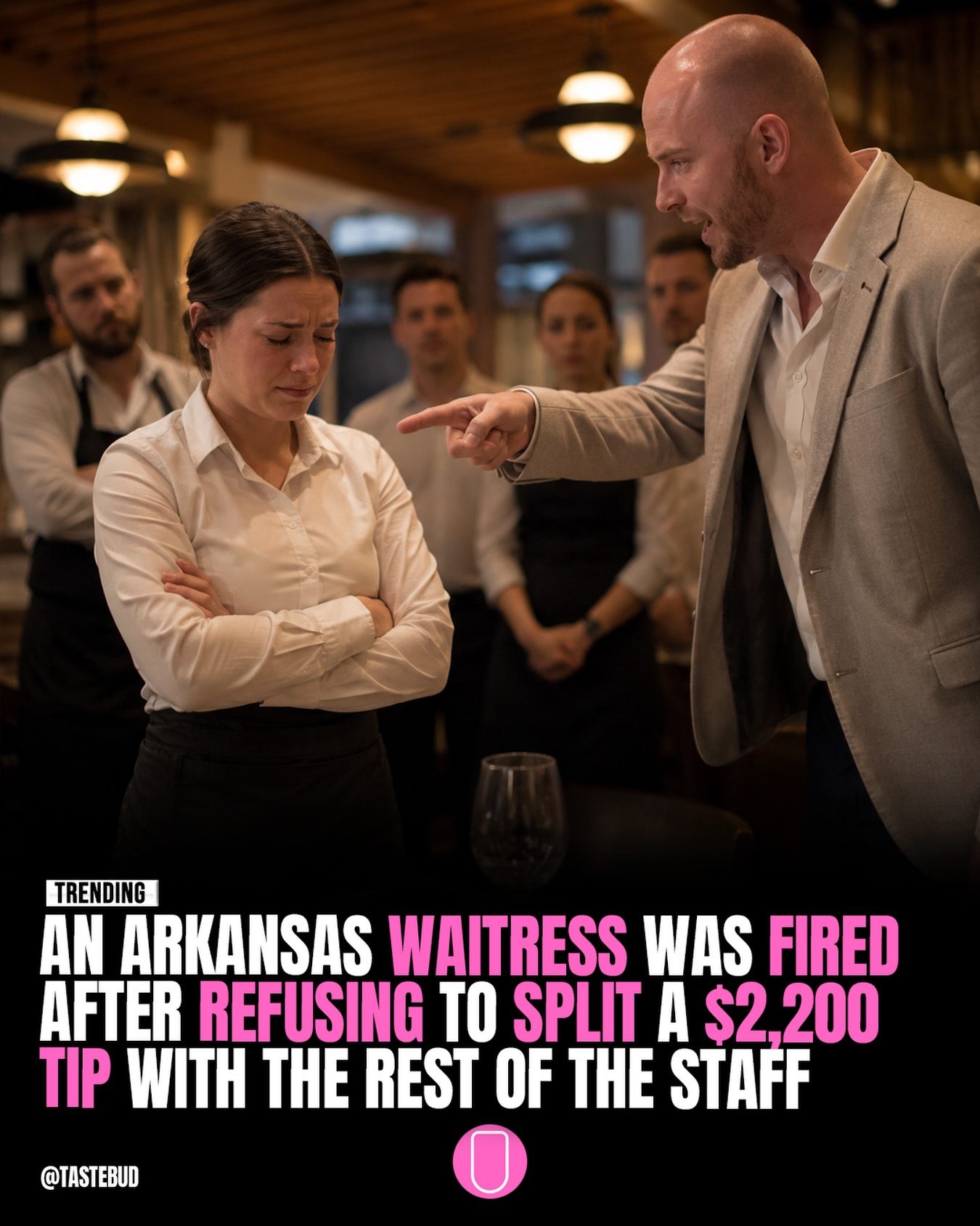 Waitress Fired for Keeping $2,200 Tip Sparks Debate