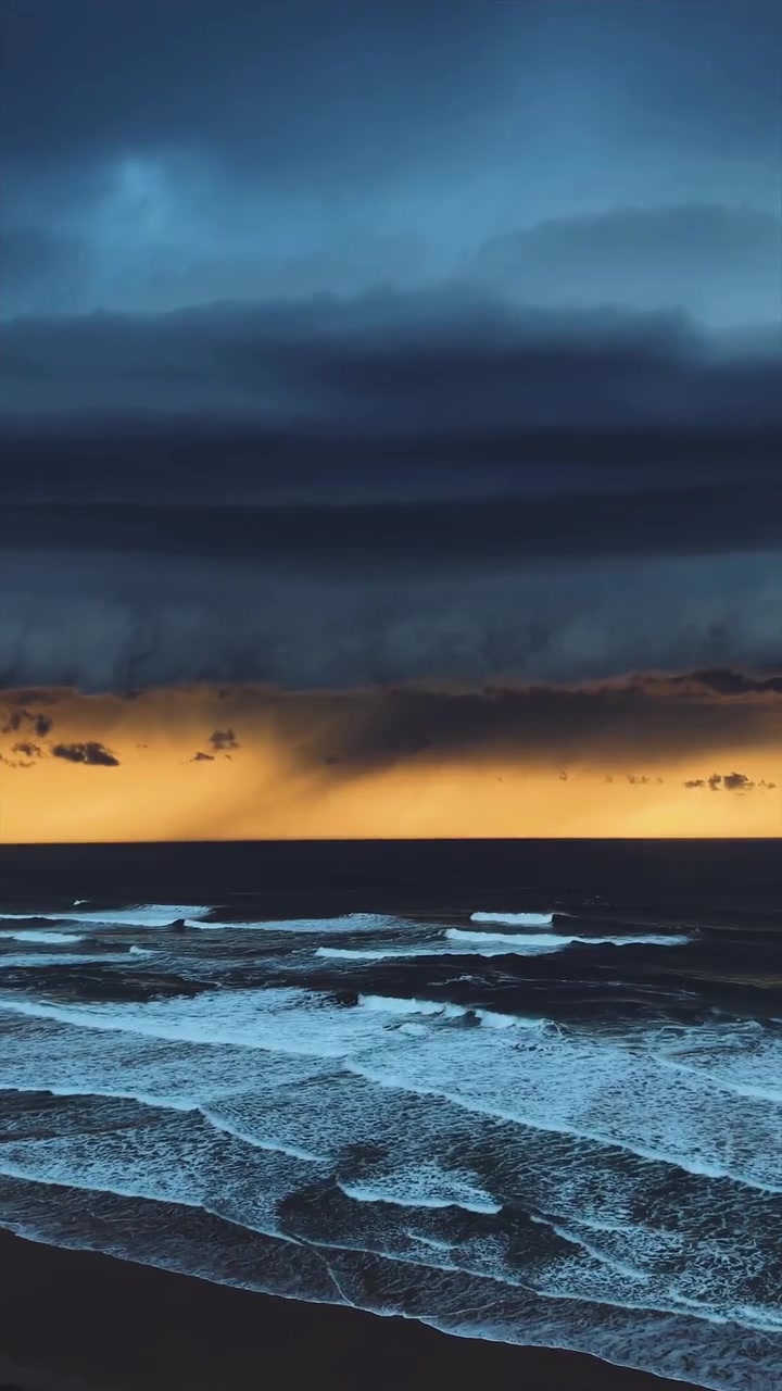 Biarritz Sunset: Golden Light and Gentle Waves