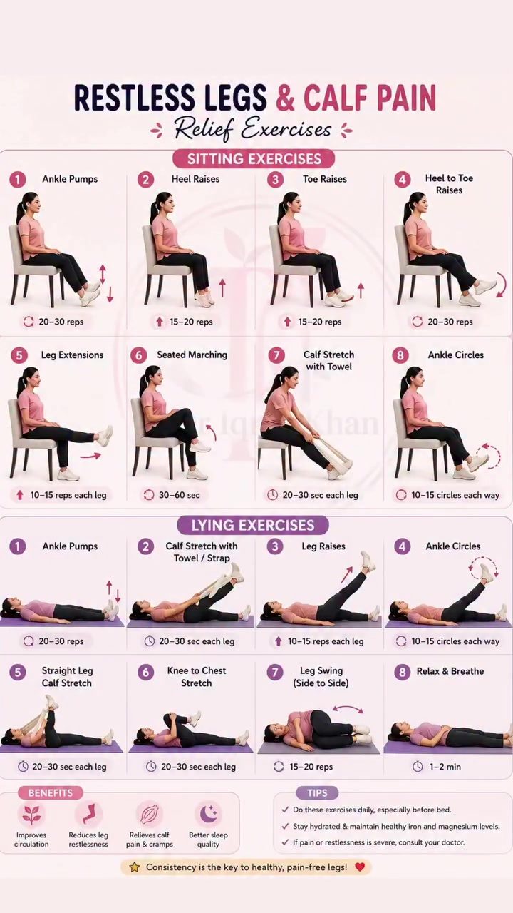 Discover Effective Exercises for Restless Legs and Calf Pain Relief