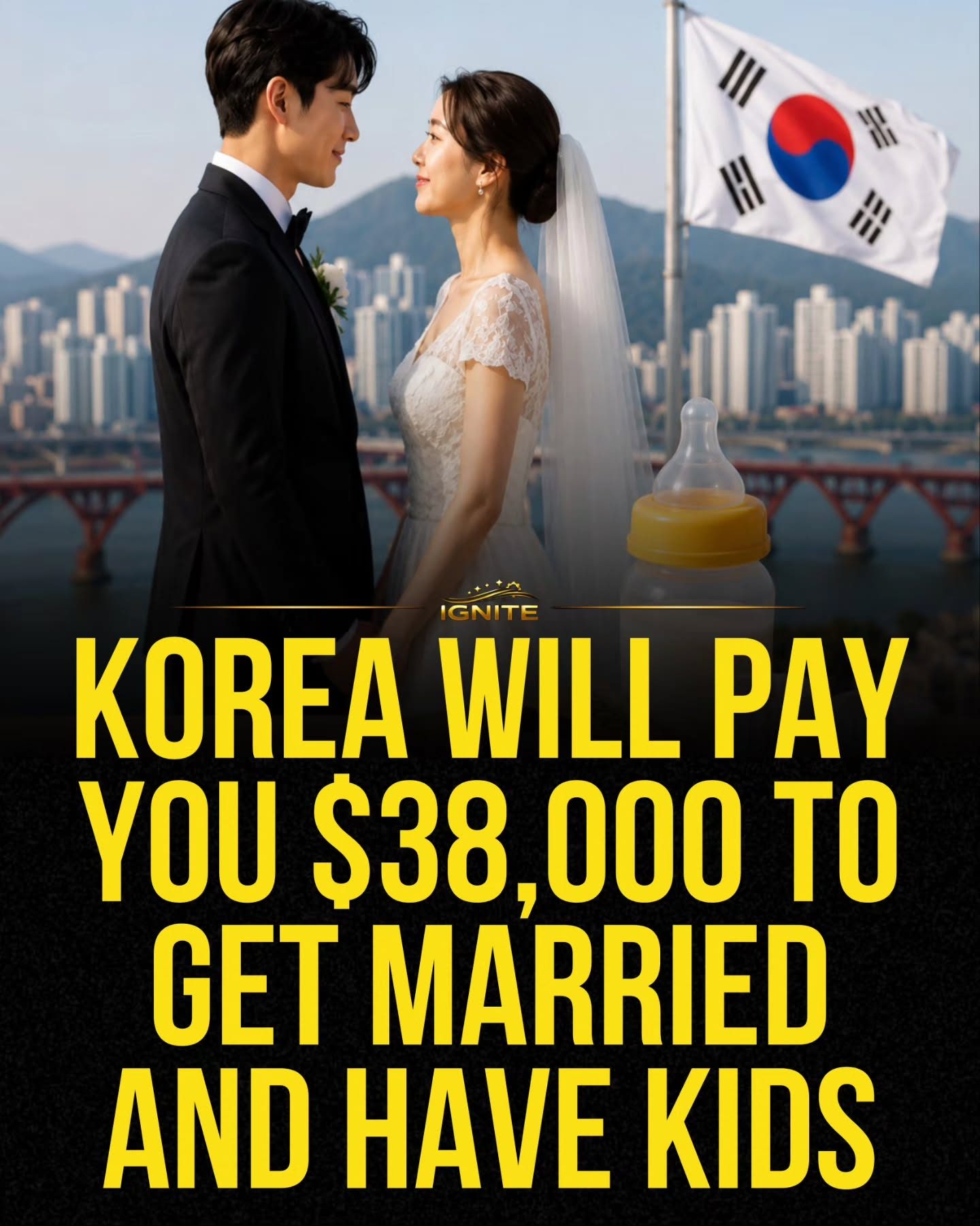 South Korea's $38,000 Marriage and Baby Bonus: Boosting Birth Rates