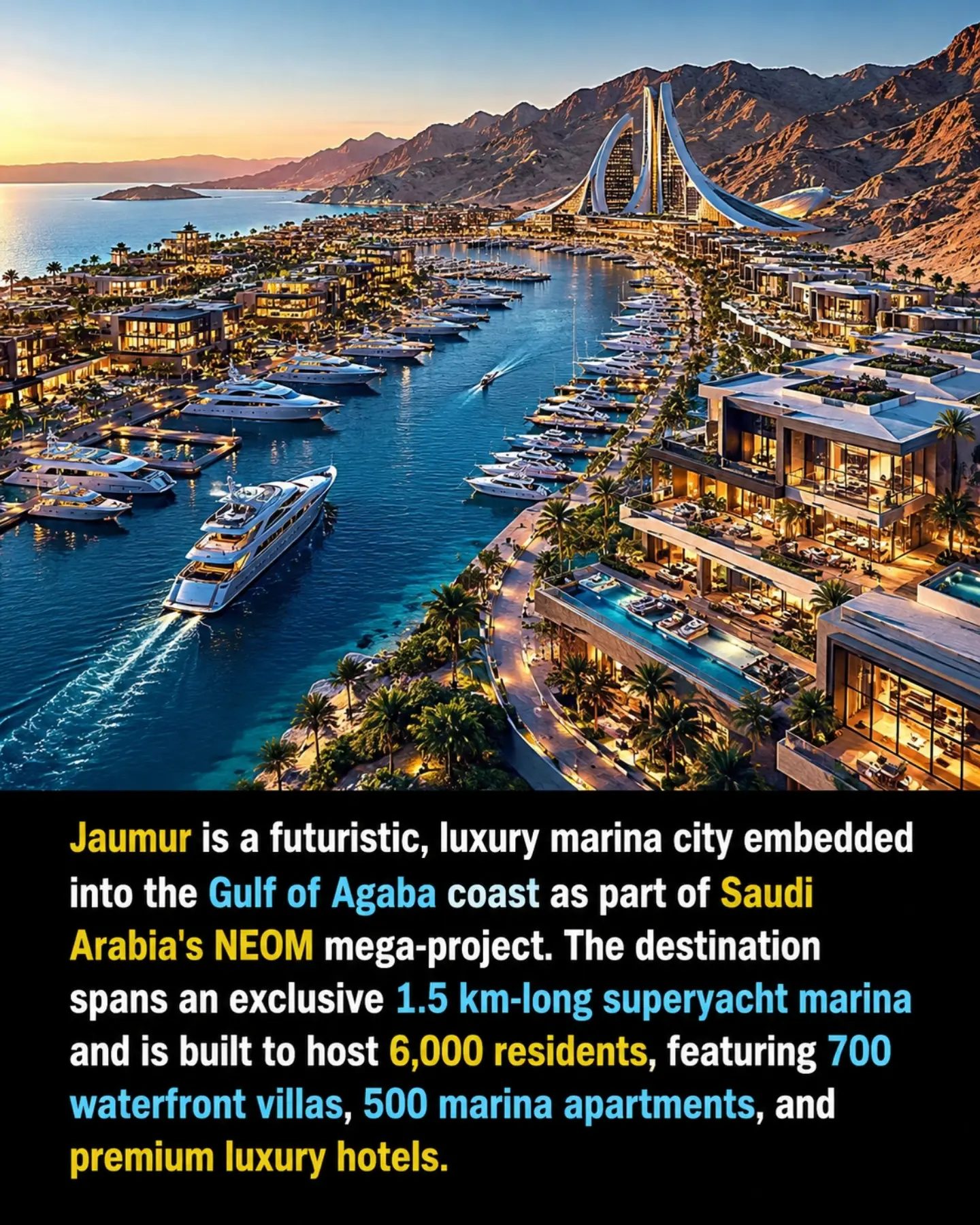 Discover NEOM's Jaumur: A Futuristic Luxury Marina City