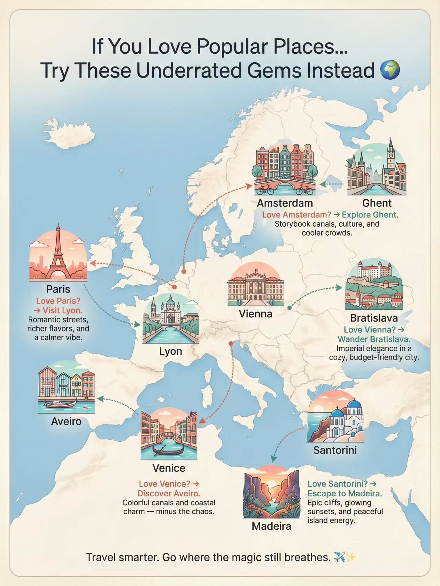 Explore Underrated Gems in Europe - Paris, Venice Alternatives