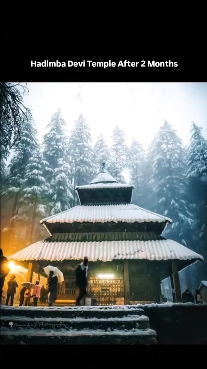 Winter Magic at Snow-Covered Hadimba Devi Temple