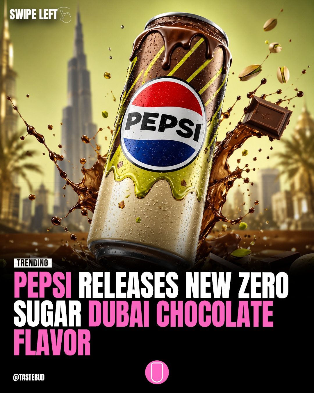 Taste Test: Pepsi's New Dubai Chocolate Zero Sugar Soda
